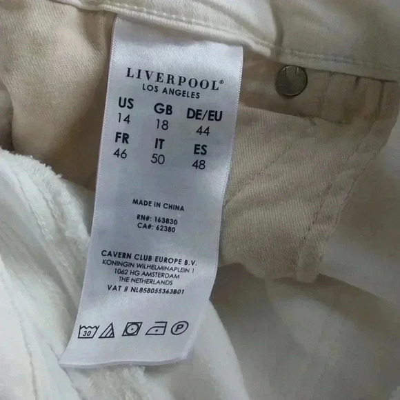 Liverpool Piper Hugger Ankle Skinny Size 14 - Picture 3 of 6